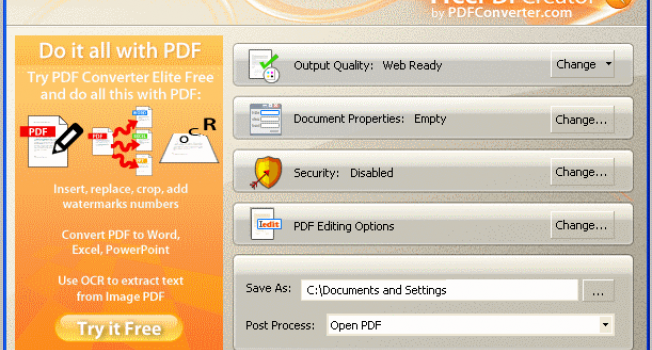 Want a Free PDF Creator?